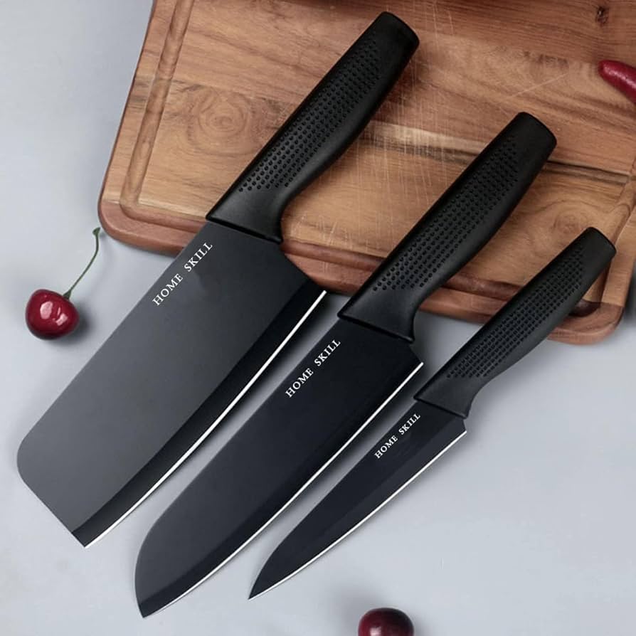3L size precision kitchen knife in classic red handle with enhanced blade length for larger tasks