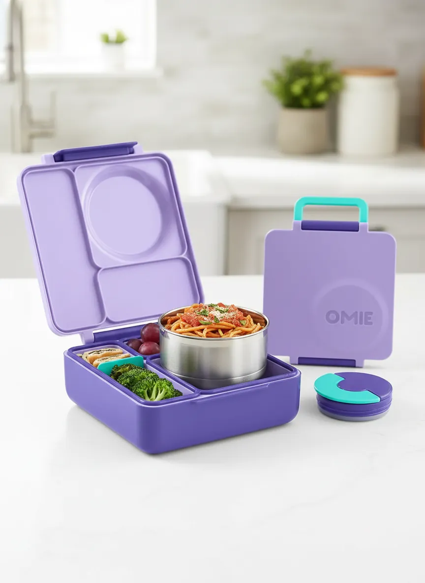 Premium Bento Box with colorful food compartments