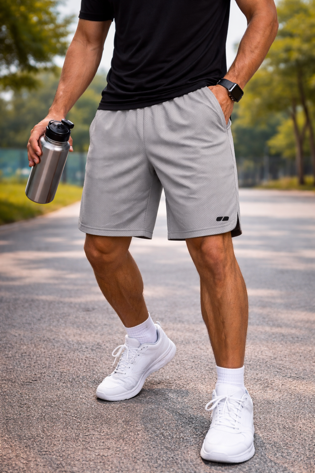 5 PM Flano Grey T-Flo Shorts