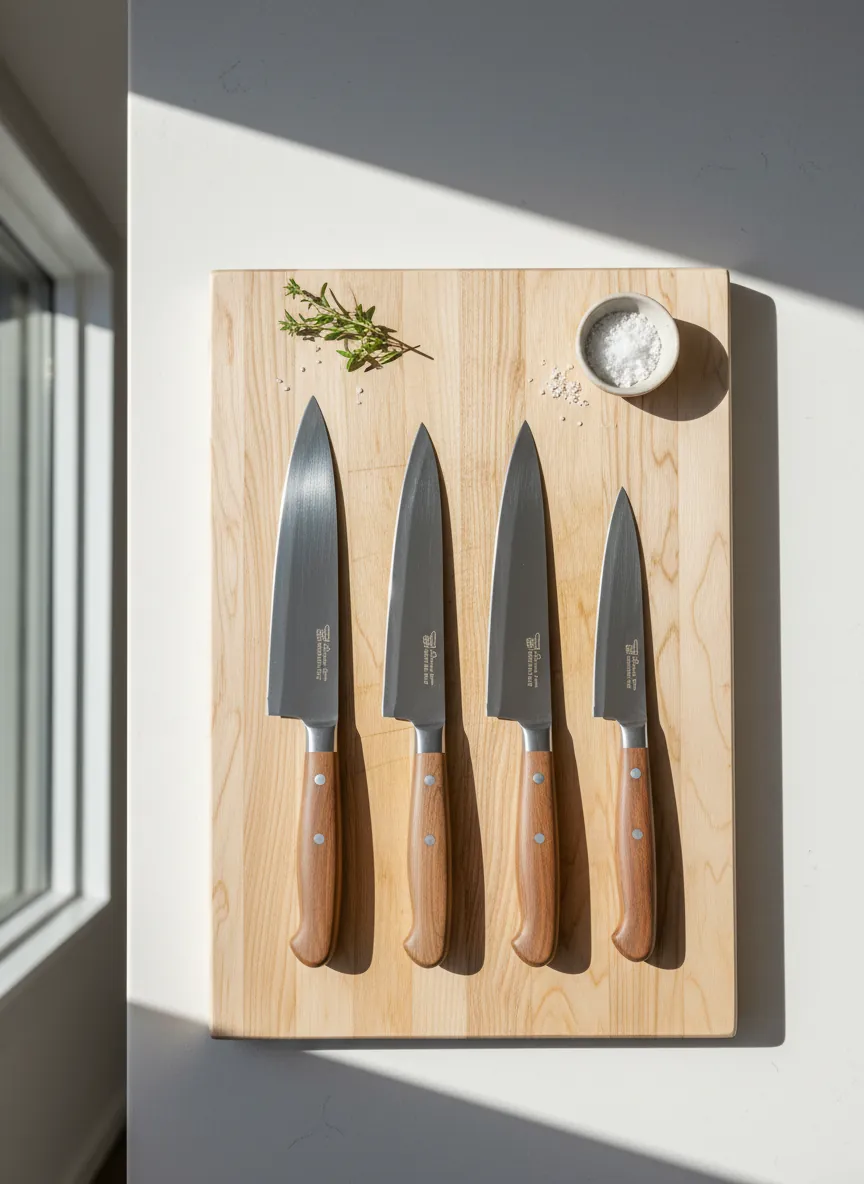 Knife cutting fruits