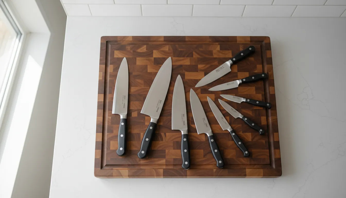 Quick prep with sharp knives