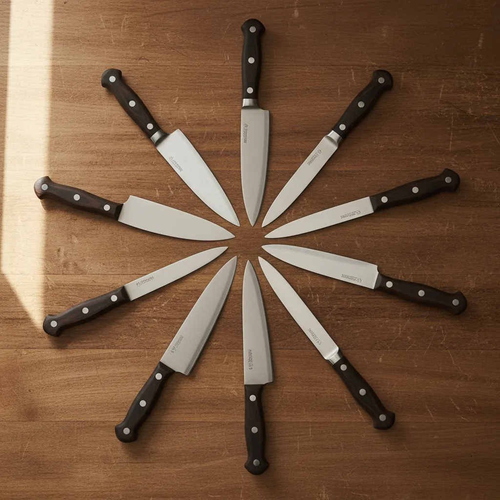 Premium Knife Slicing Tomato