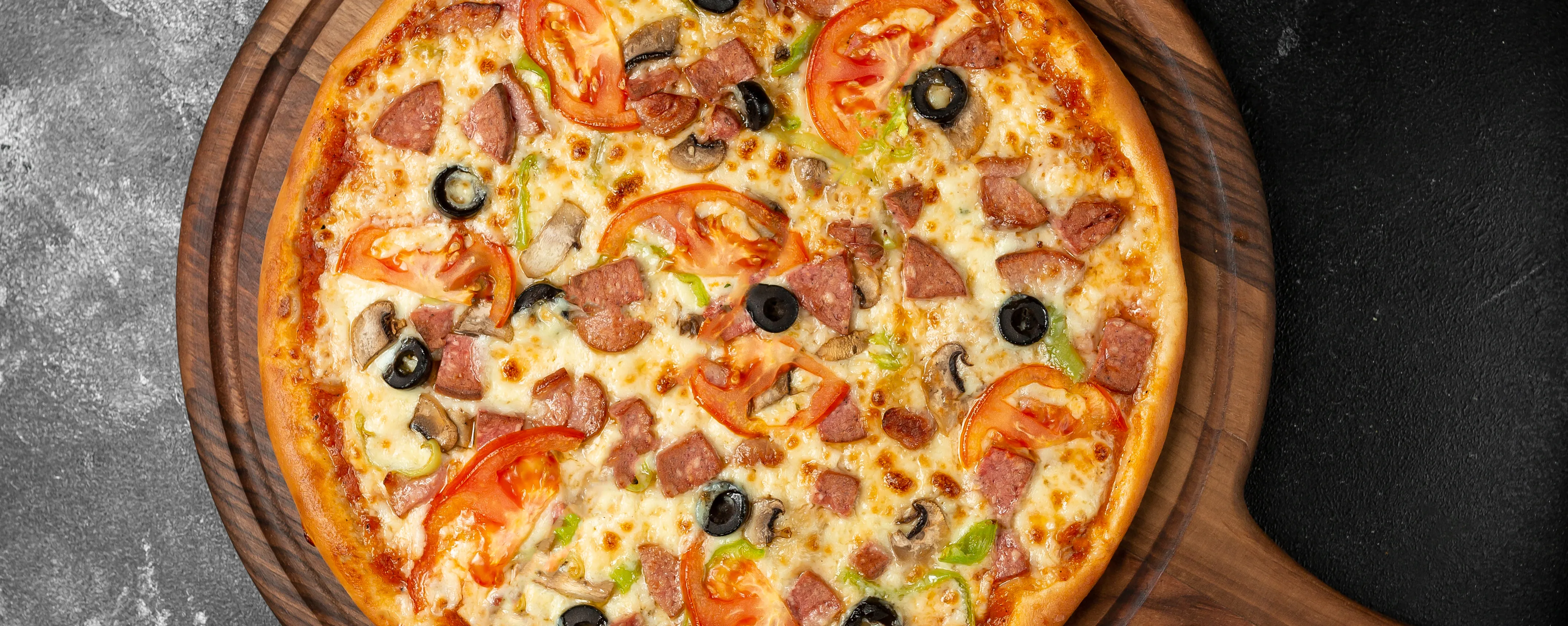 Fresh Hot Pizza Ready for Delivery