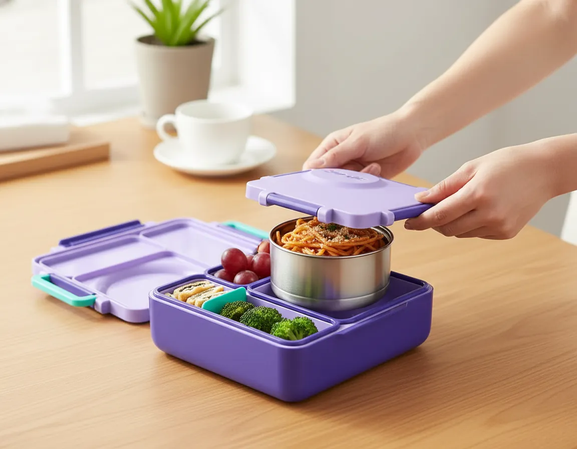 Bento Box with hot delicious meal