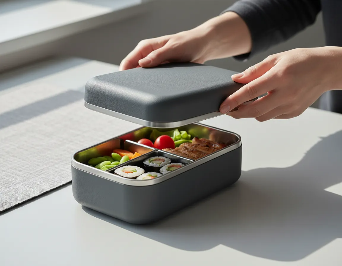 Hiker enjoying hot meal on trail