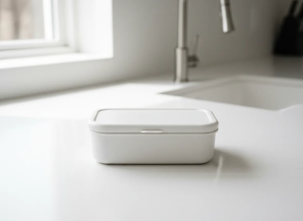 Cold soggy lunch in typical container