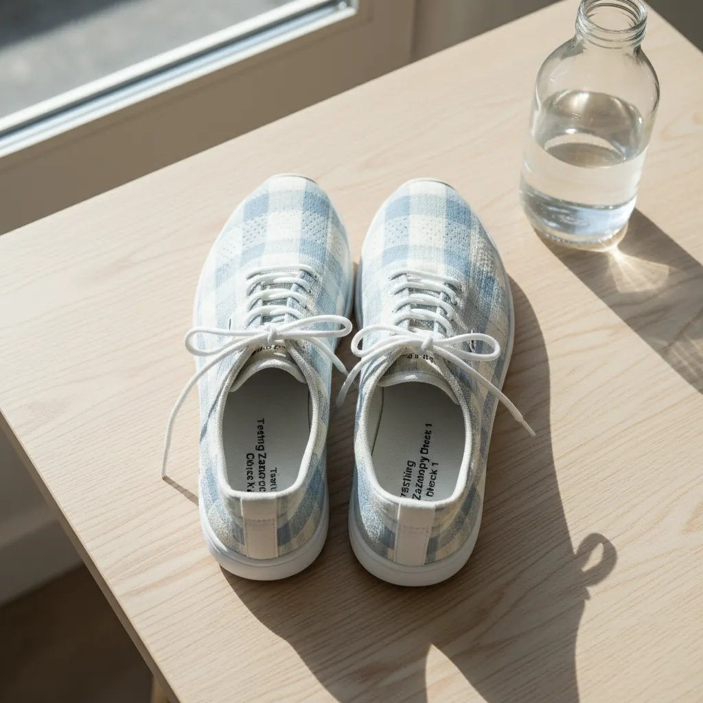 Runner wearing Zanopy shoes during morning jog in park