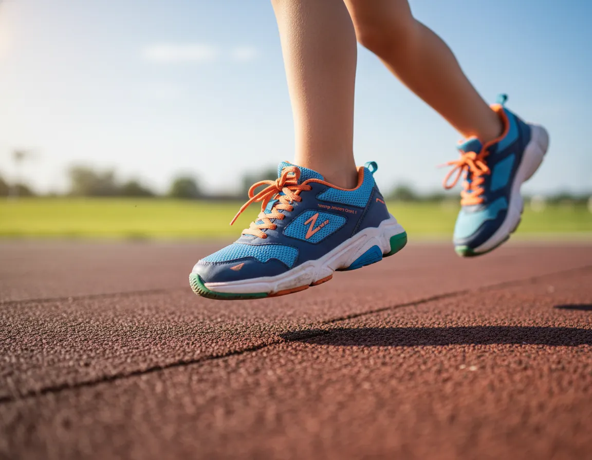 Zanopy Check 1 sports shoe in action