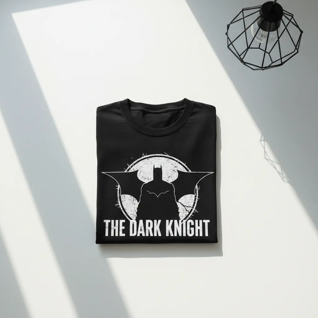 Premium Dark Knight Graphic Print Detail