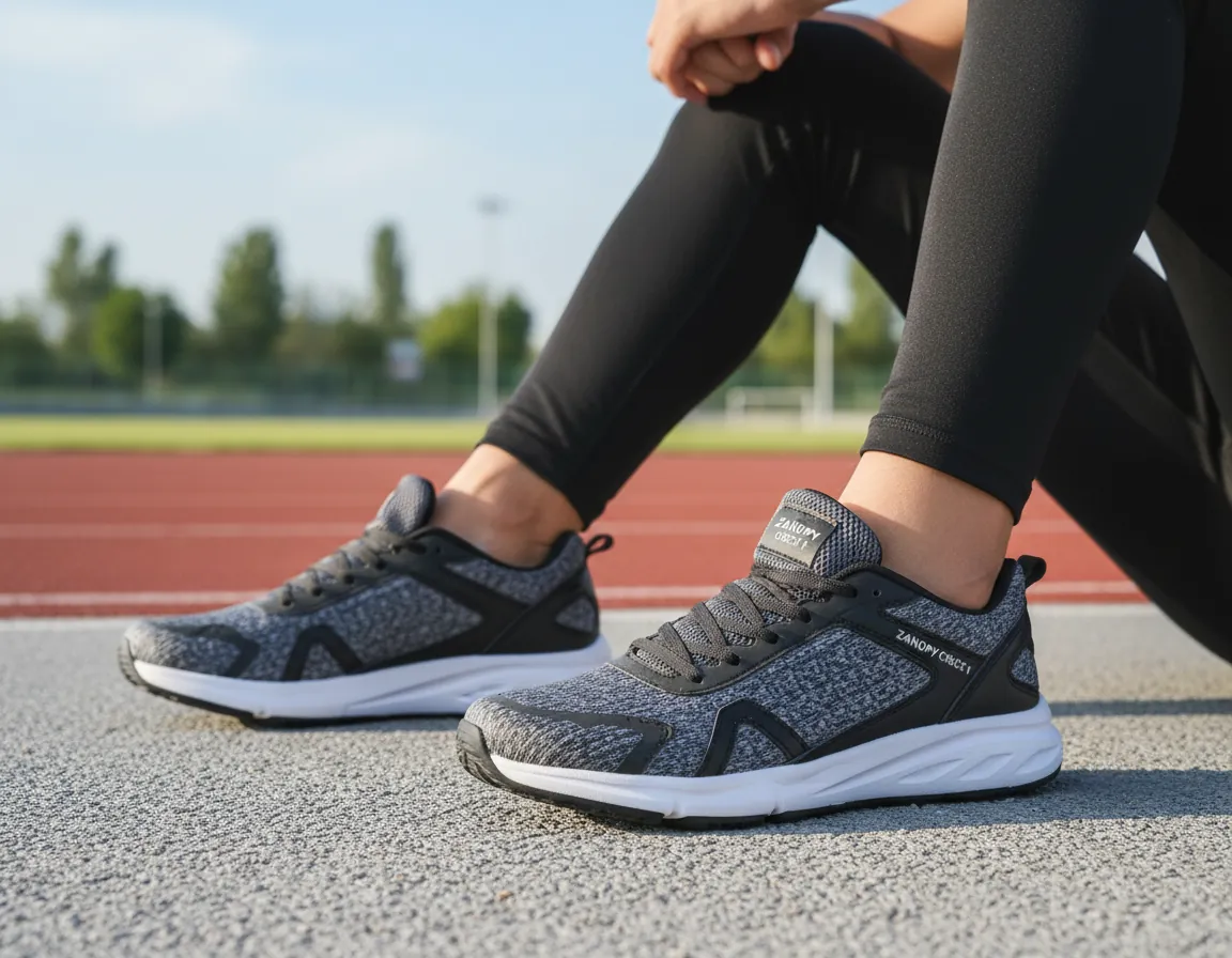 Athlete running with motion blur effect
