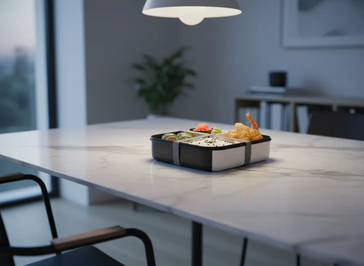 Bento Box packed in gym bag