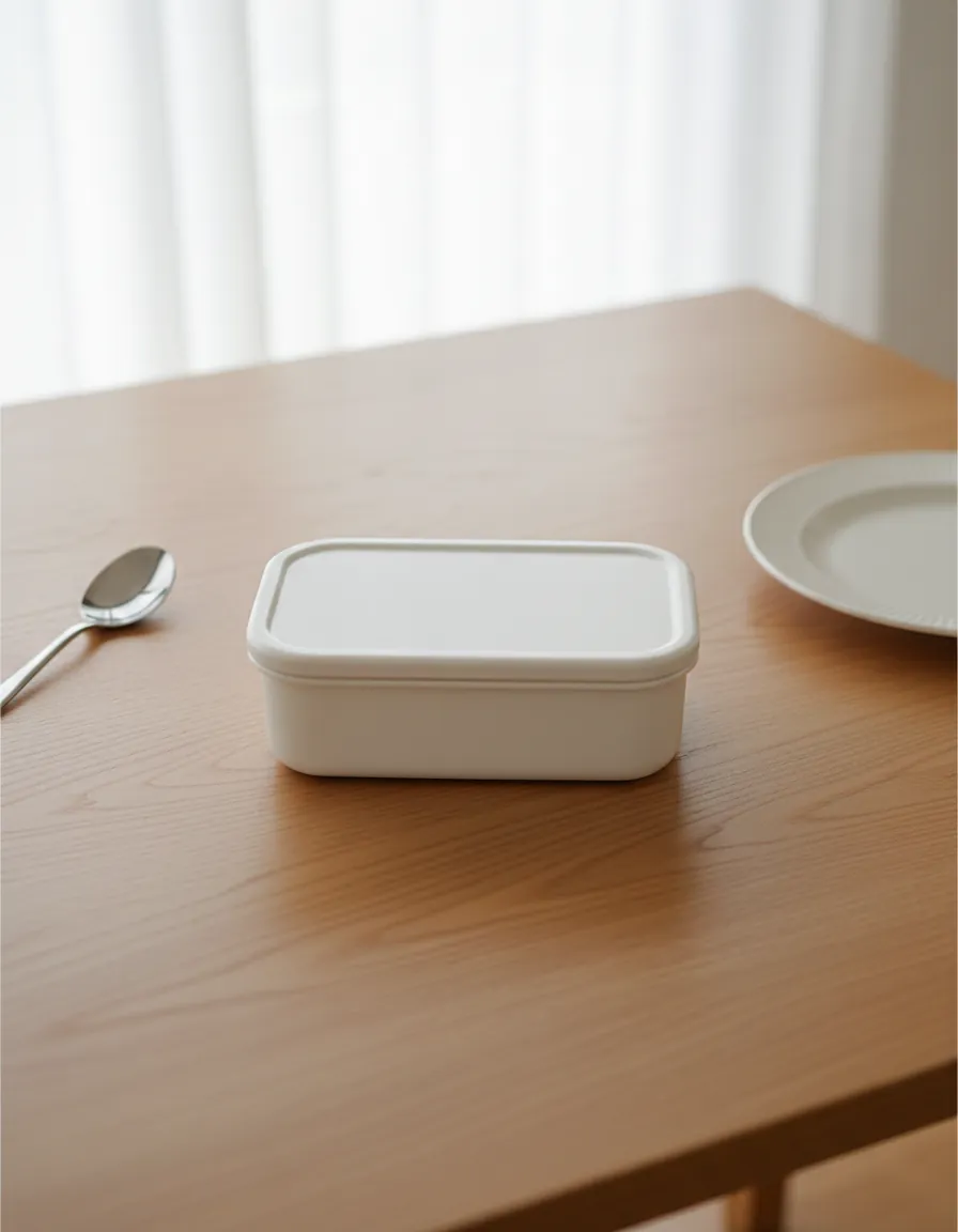 Traveler with meal container