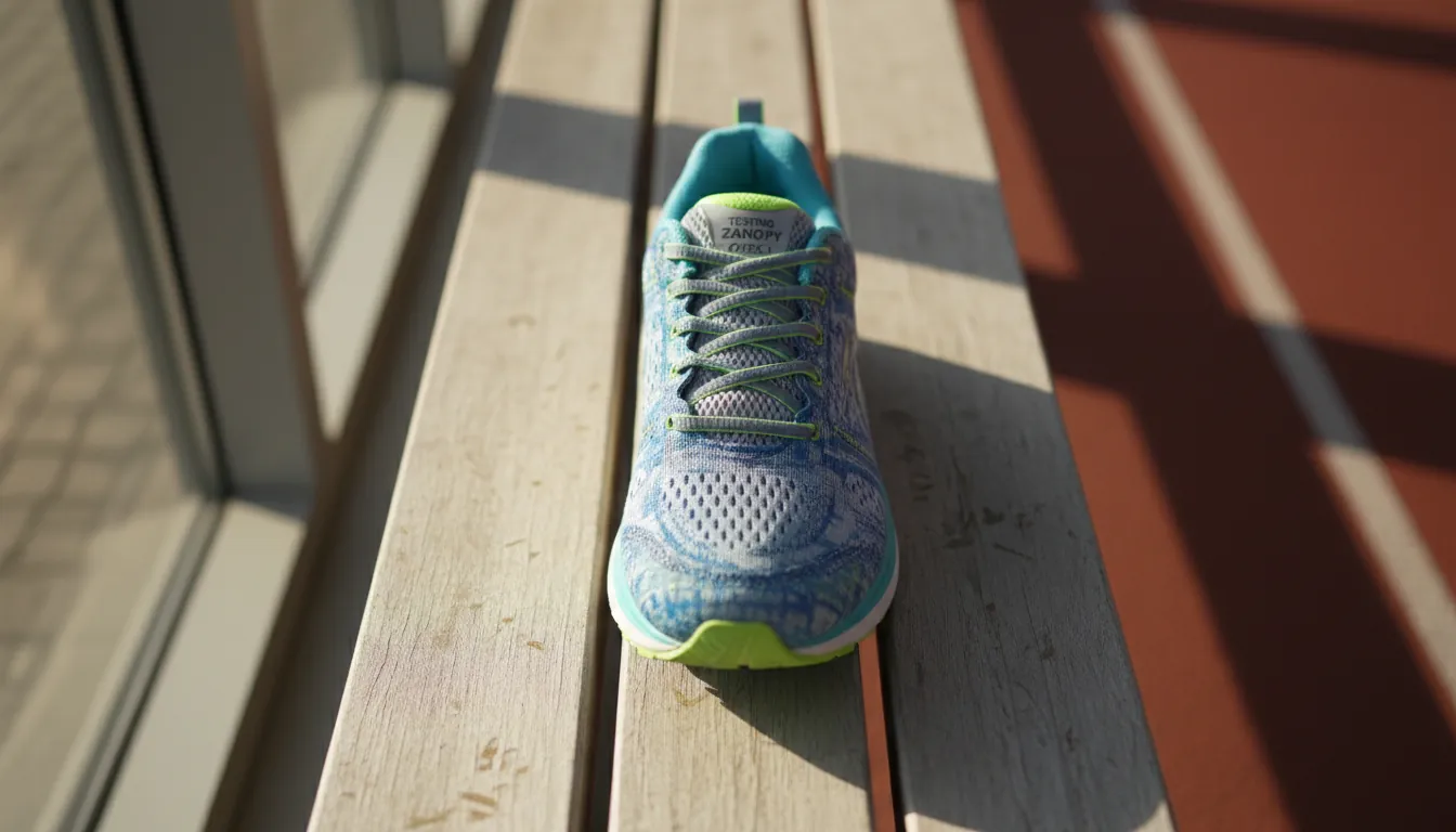 Athlete on running track