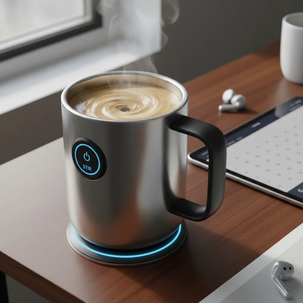 Smart Self-Stirring Mug in Morning Setting