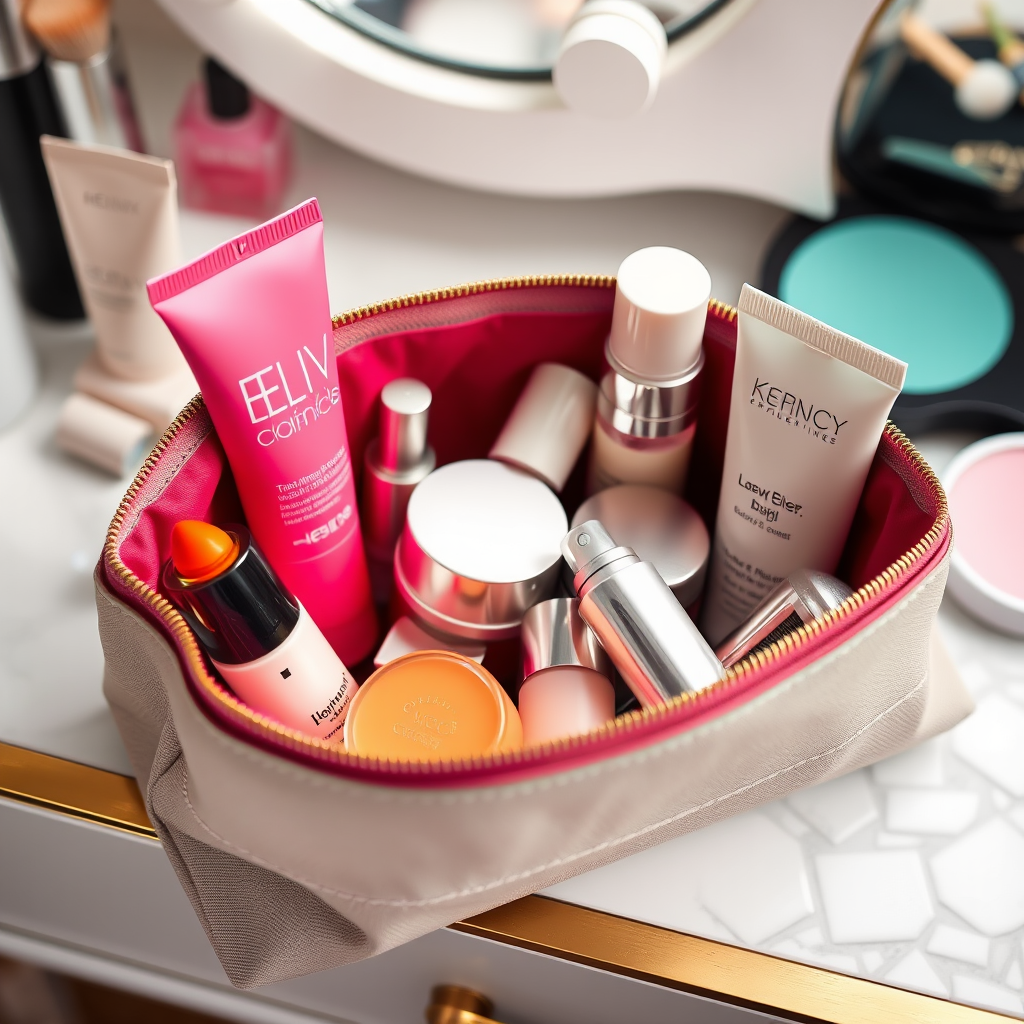 Love Cosmetics luxury makeup set and skincare products