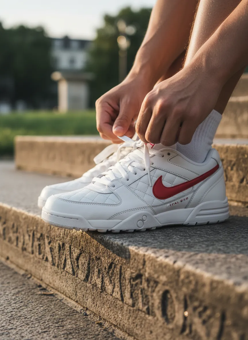 Nike Total 90 Premium worn during casual urban walk