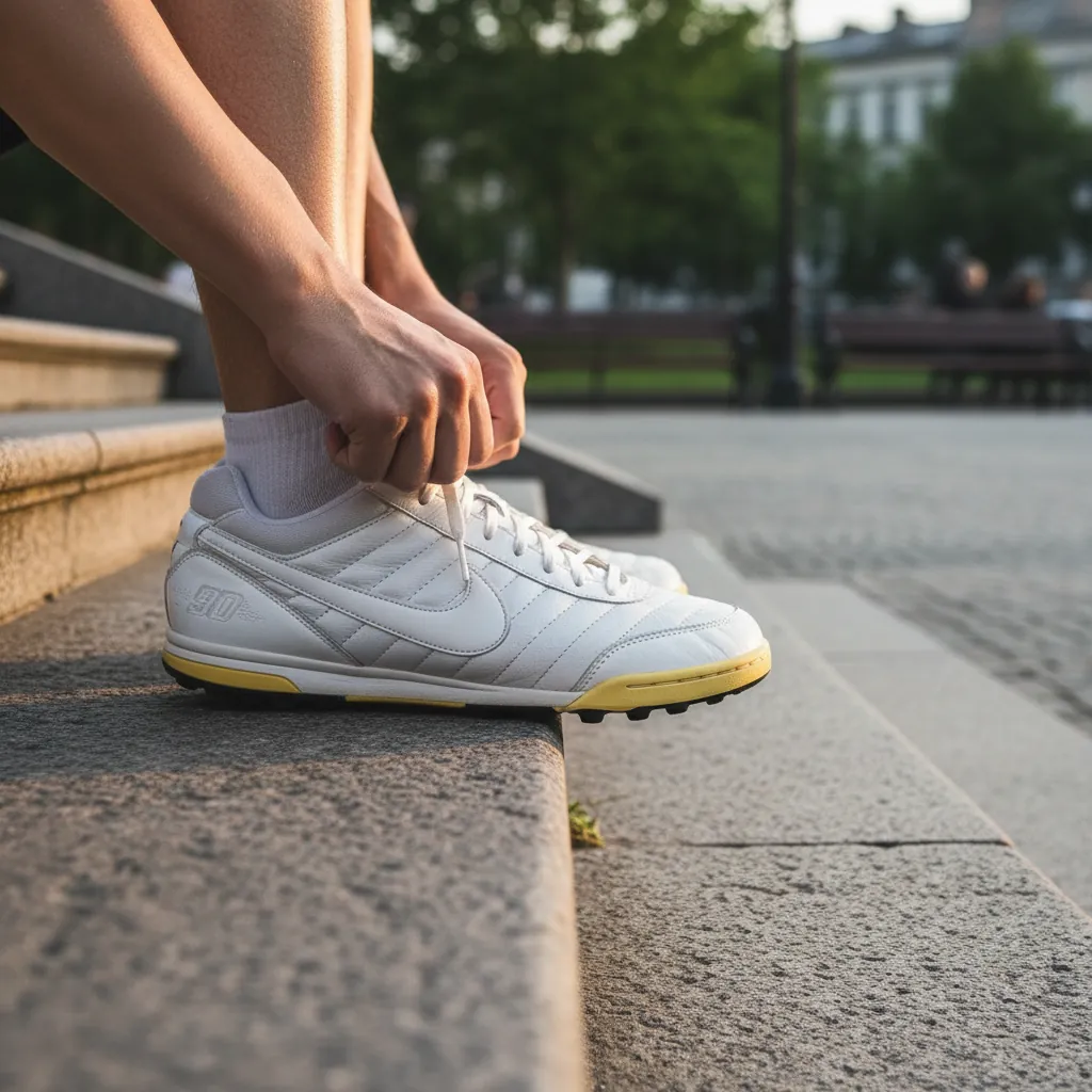 Foot anatomy illustration showing comfort zones in the Nike Total 90