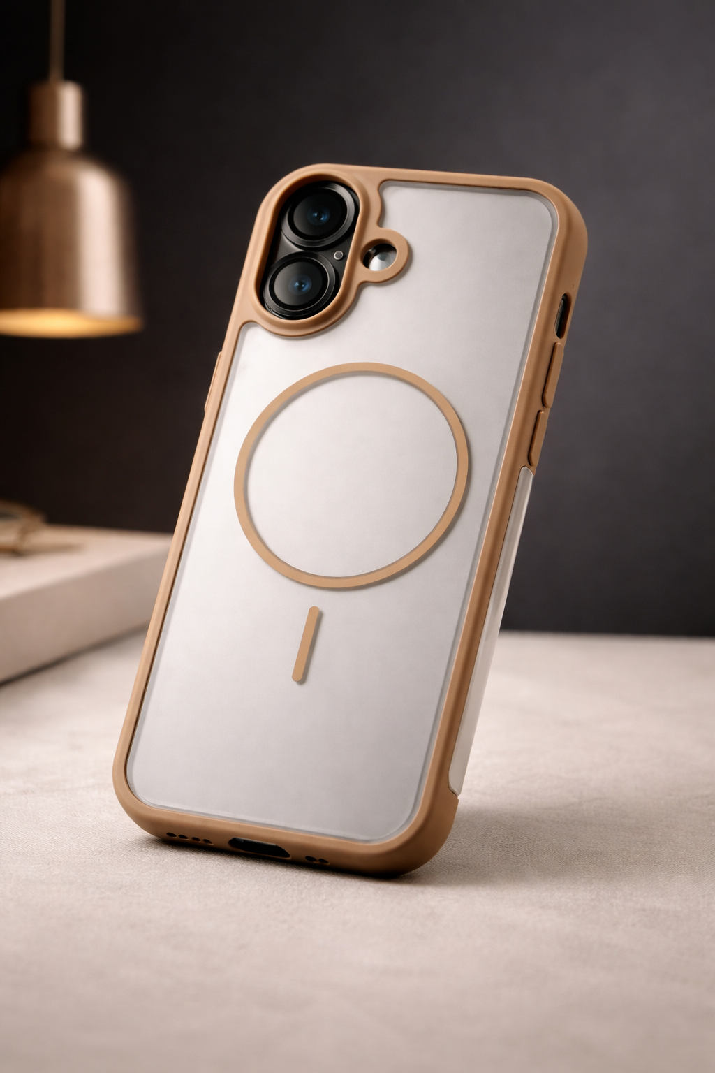 Kyron Brown Matte Case - Back View