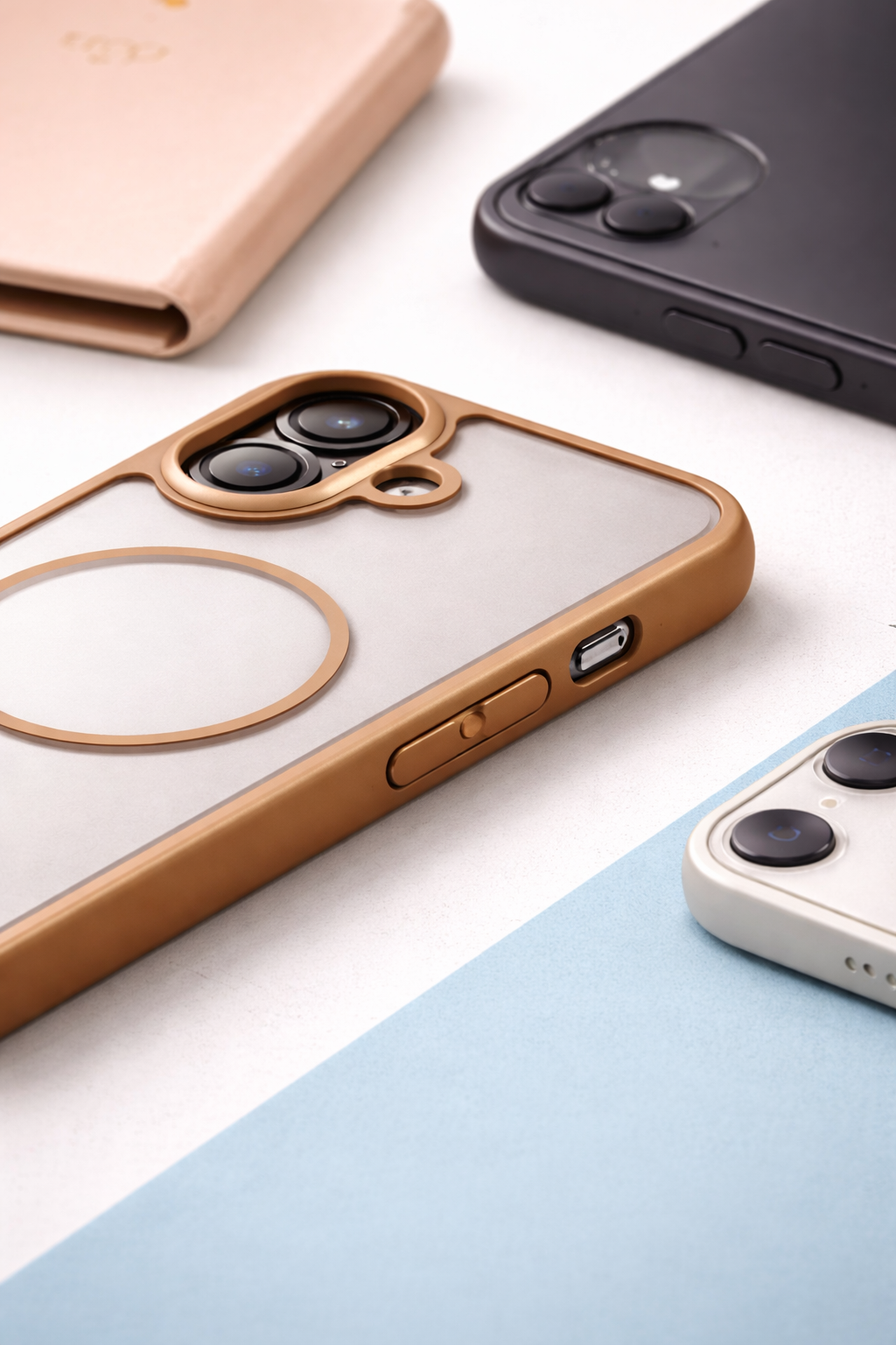 Kyron Brown Matte Case - Button Cutouts