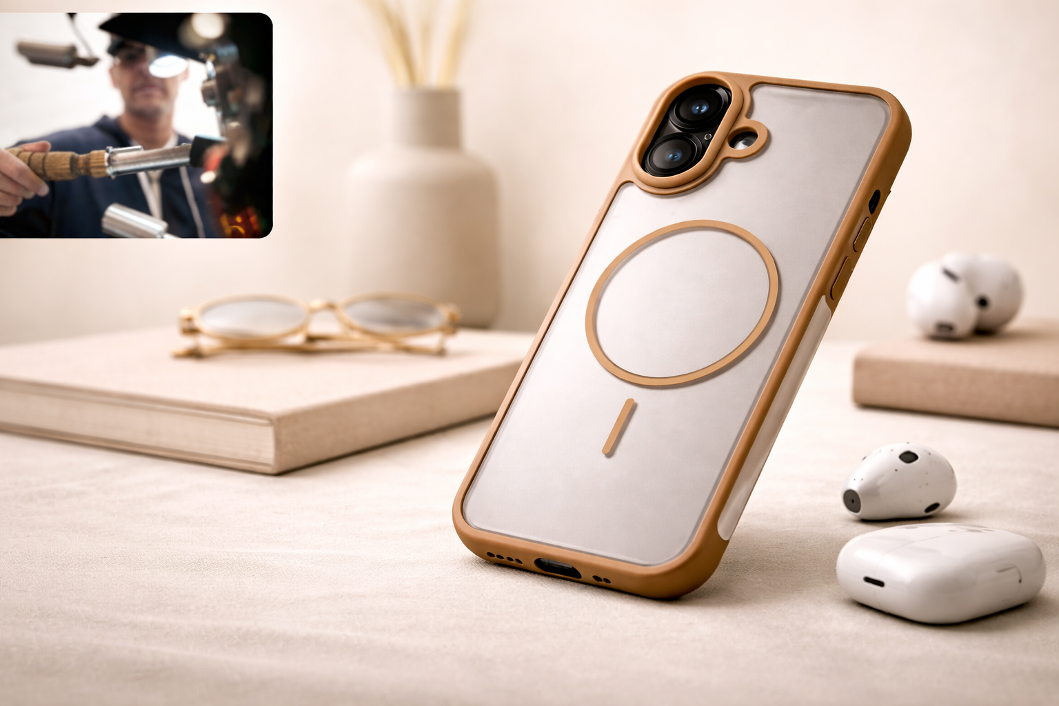 Soft silicone texture macro shot