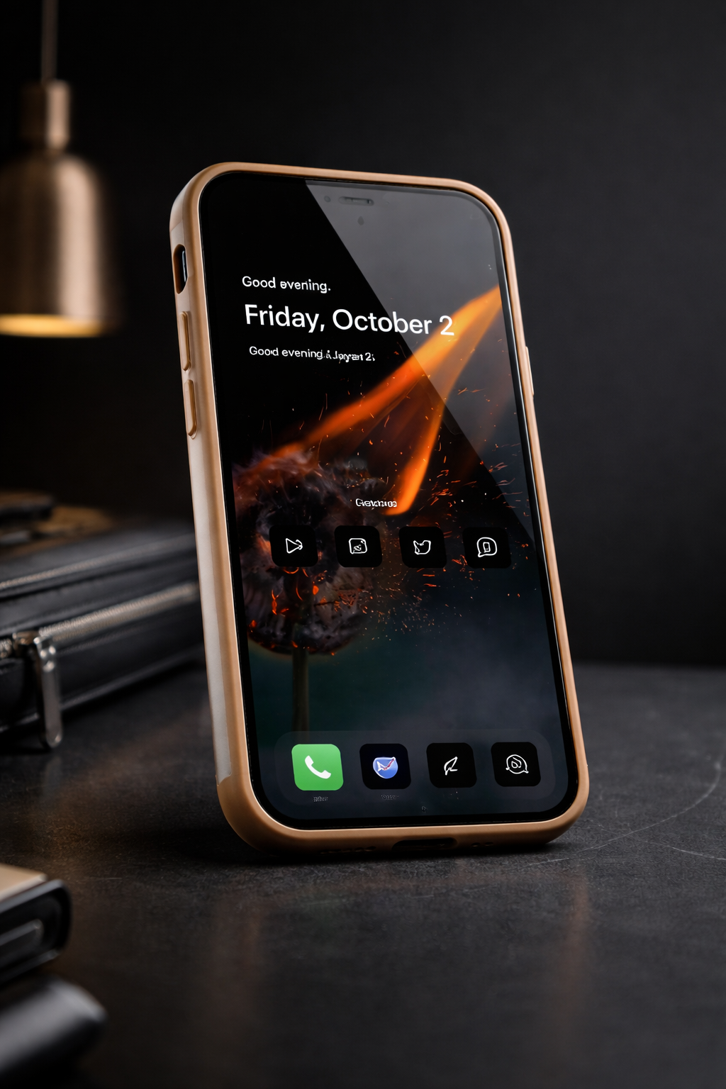 Kyron Brown Matte Case - Front View