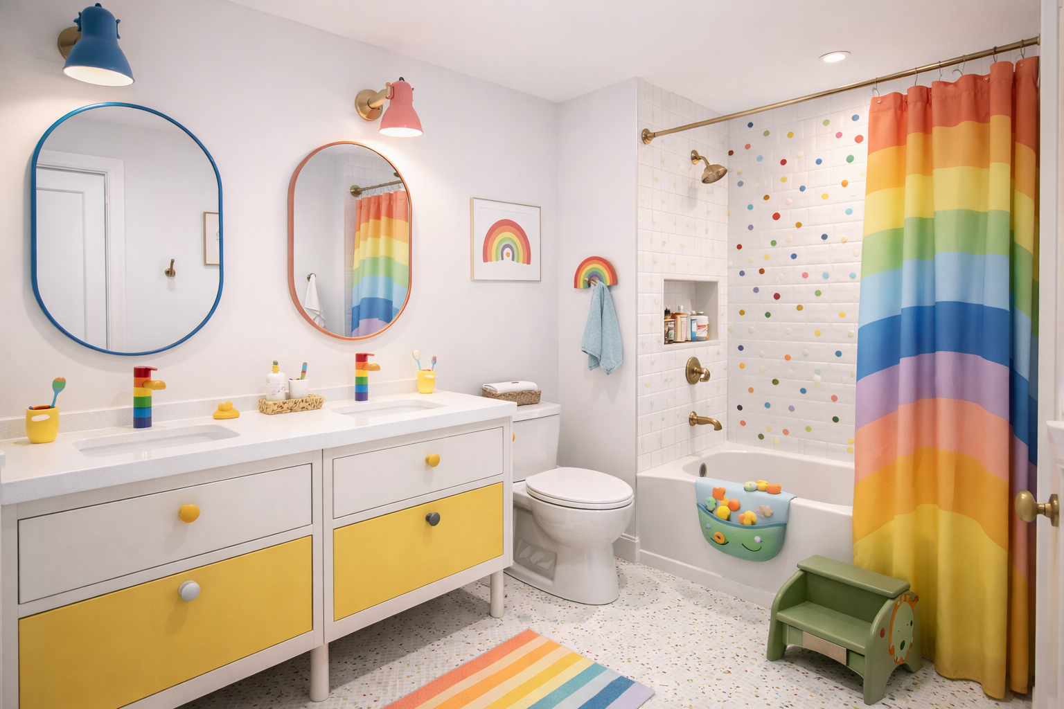 Beautiful renovated bathroom with modern fixtures and natural lighting