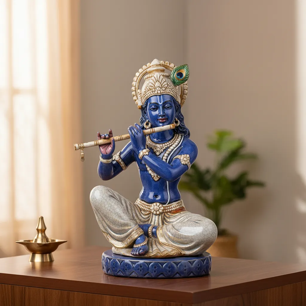 Radhe Krishna Statue View 3