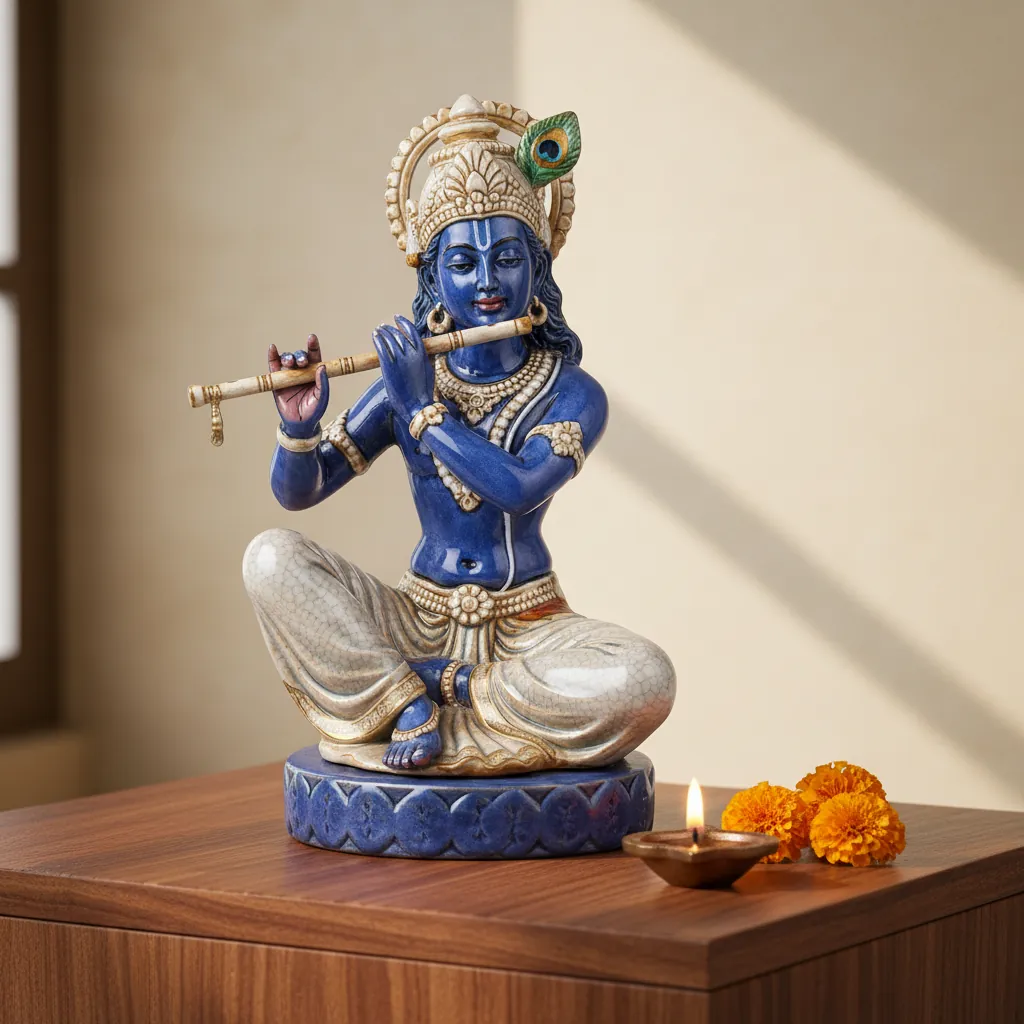 Radhe Krishna Statue View 6