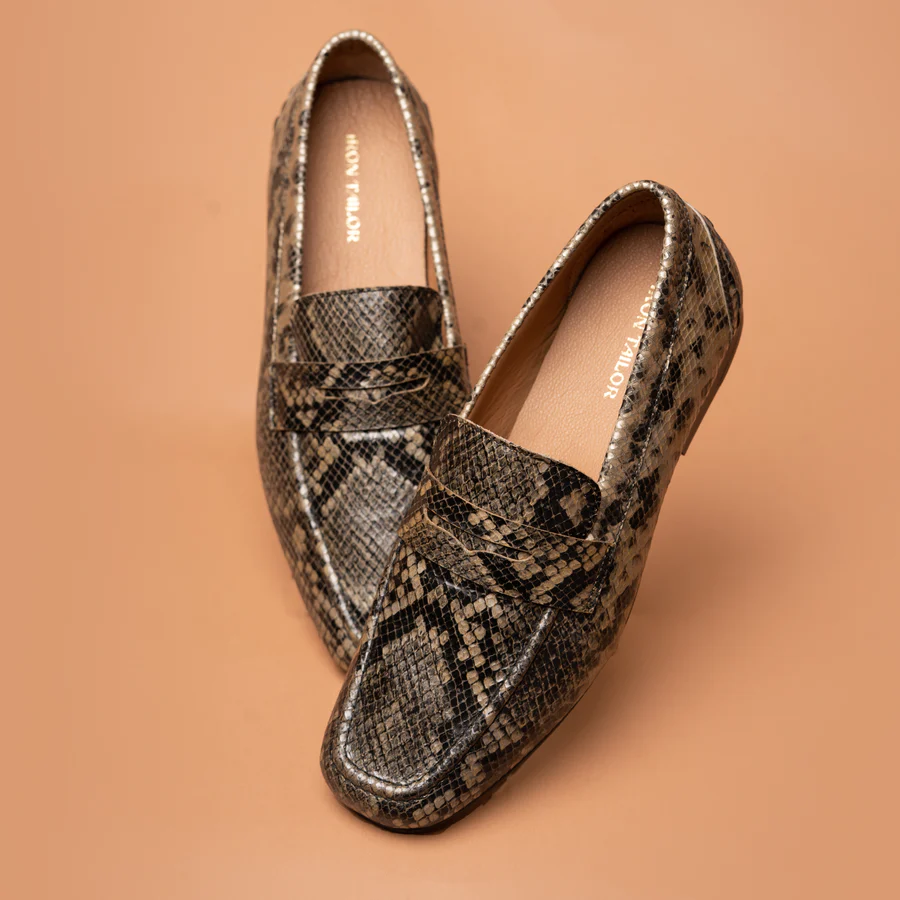 Python Print Loafer - Angle view