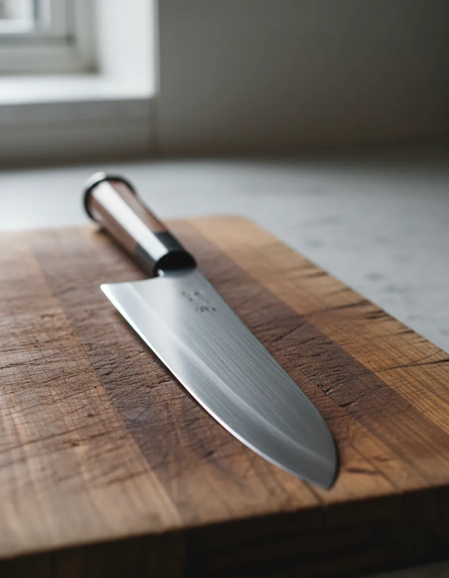 Professional Samurai Kitchen Knife with wood handle