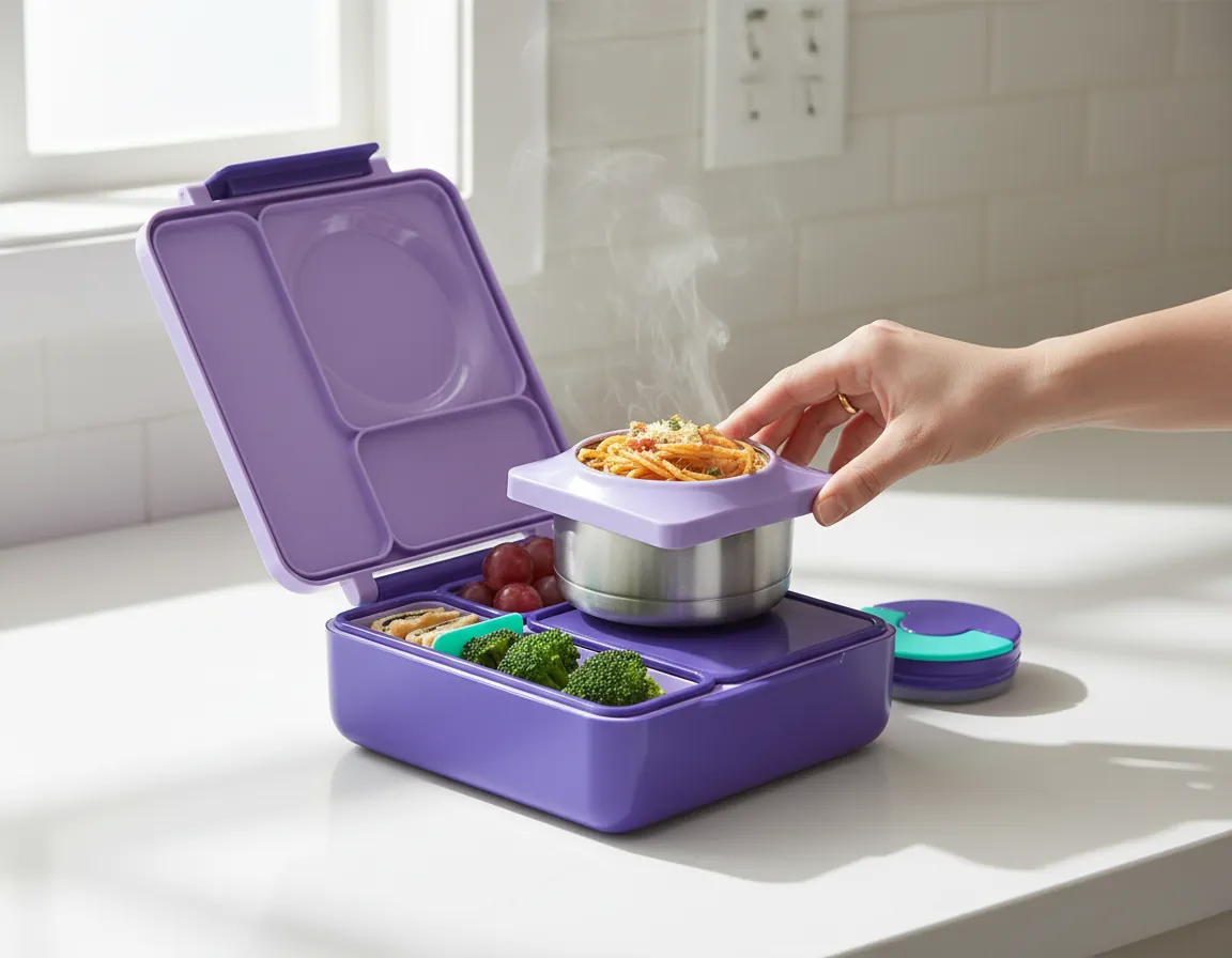 Bento Box showing leakproof seal mechanism