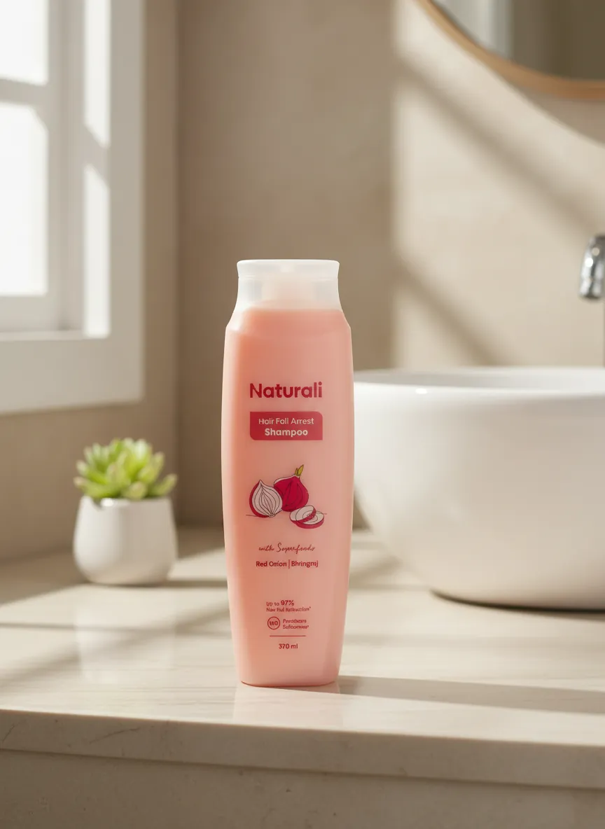 Naturali shampoo bottle angle 3