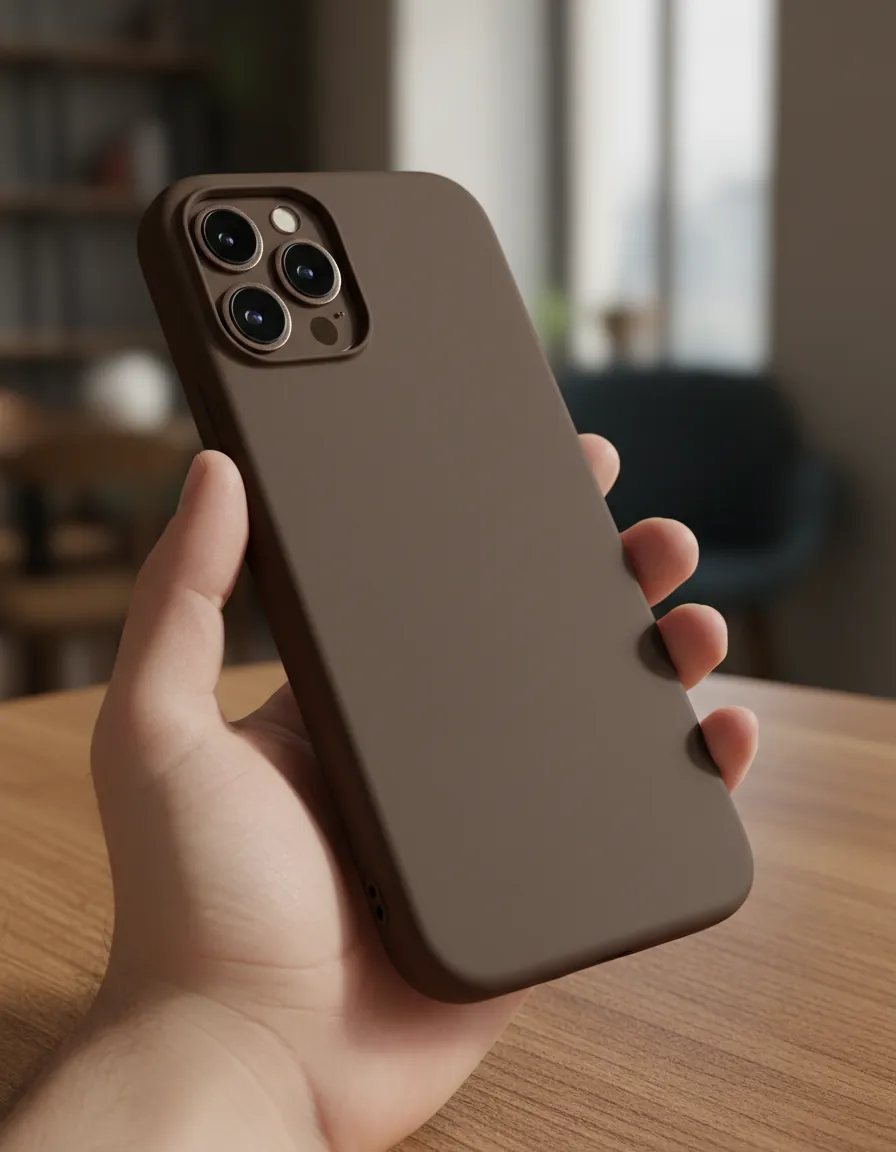 KYRON Brown Matte Case for iPhone 17