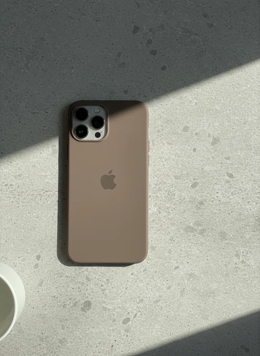 Side profile of KYRON Brown Matte Case